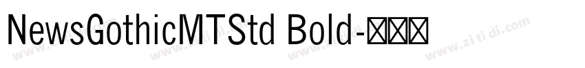 NewsGothicMTStd Bold字体转换